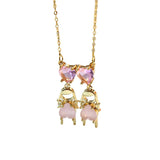 Simple Love Boy Girl Zircon Necklace Valentine's Day – Gifts for Kids — 6