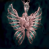 Angel Wings With Diamond Butterfly Necklace – Jewelry Gift Ideas — 3