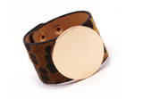 Ladies Leopard Print Leather Wide Bracelet – Jewelry Gift Ideas — 2