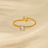 Ultra-fine Micro-inlaid Adjustable Ring Stainless – Meaningful Gifts — 8