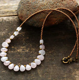 Women's Amethyst Bead Choker Fashion Necklace – Stylish Gifts — 2