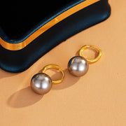 S925 Sterling Silver Earrings Ear Button Pearl – Gift Ideas — 8