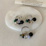 Natural Stone Beaded Tassel Metal Ring – Thoughtful Gifts — 5