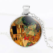 The Kiss Starry Night Sunflower Glass Necklace – Jewelry Gift Ideas — 19