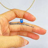 Square Titanium Steel Gold-plated Necklace Female – Jewelry Gift Ideas — 7