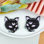 Ghost Bat Skull Poison Bottle Handmade Earrings – Stylish Gifts — 5