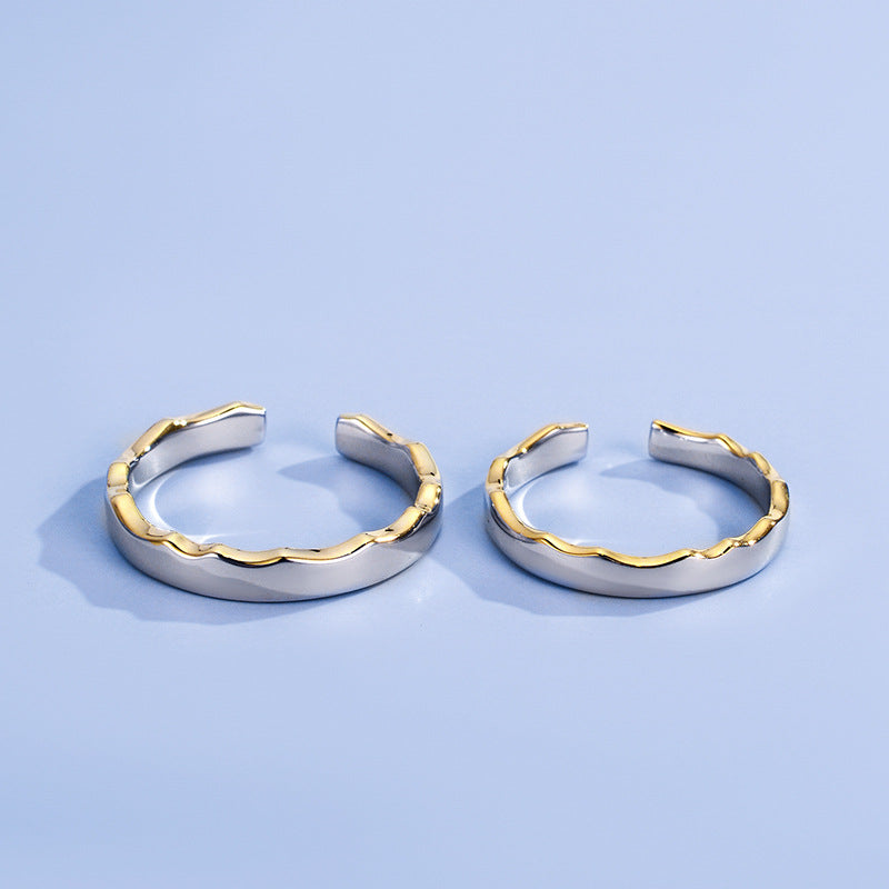 Sterling Silver Haoyue And Sea Couple Ring – Gifts for Couples — 1