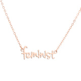 Name Feminist Necklace Women's Handwritten Chain – Jewelry Gift Ideas — 2