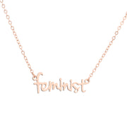 Name Feminist Necklace Women's Handwritten Chain – Jewelry Gift Ideas — 2
