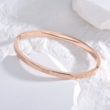 Small Snap Buckle Oval Bracelet In Titanium – Jewelry Gift Ideas — 8