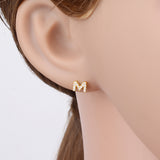 S925 Pure Silver Ear Nail With 24 Letters – Beauty Gifts — 1