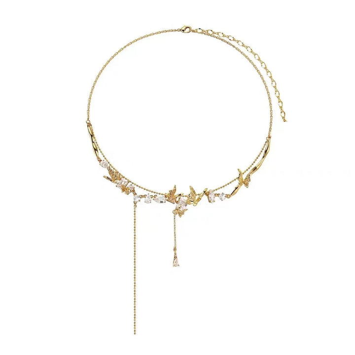 Butterfly Zircon Tassel Necklace For Women – Jewelry Gift Ideas — 1