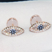 Women's Diamond Inlaid Small Eyes Trendy Earrings Are – Gifts for Her — 4