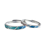 Qin Se He Couple Rings A Pair Of Sterling Silver – Gifts for Couples — 4