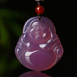 Women's Purple Chalcedony Peace Clasp Pendant – Jewelry Gift Ideas — 2