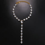 Full Diamond Long Tassel Necklace Temperament – Jewelry Gift Ideas — 3