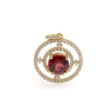 Women's Fashion Garnet Pendant Necklace – Jewelry Gift Ideas — 3