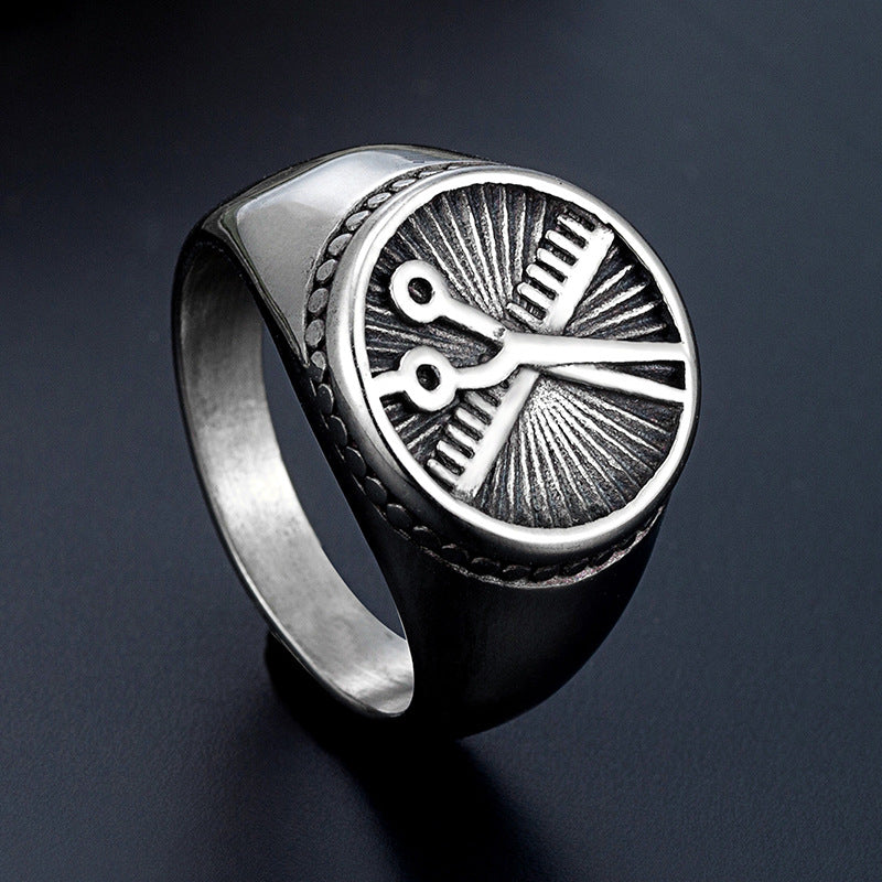 European And American Simple Titanium Steel Men's Ring – Gifts for Him — 1