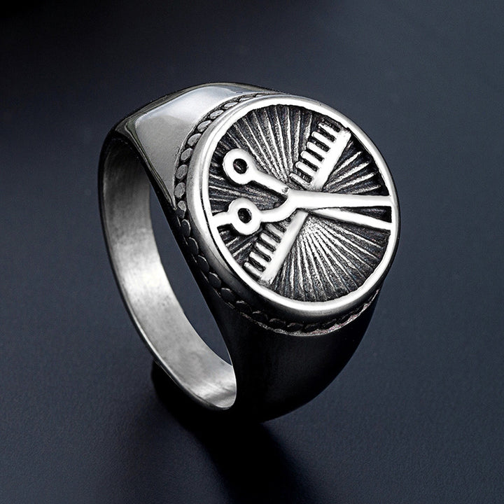 European And American Simple Titanium Steel Men's Ring – Gifts for Him — 1