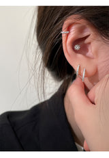 999 Sterling Silver Ear Clip Gang Drill Zircon – Small Gift Ideas — 6