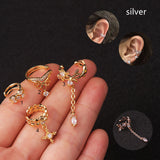 Pierced Earrings Inlaid With Zircon Creative – Jewelry Gift Ideas — 2