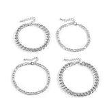 Punk Simple Metallic Thin Chain Anklet – Birthday Gifts — 5