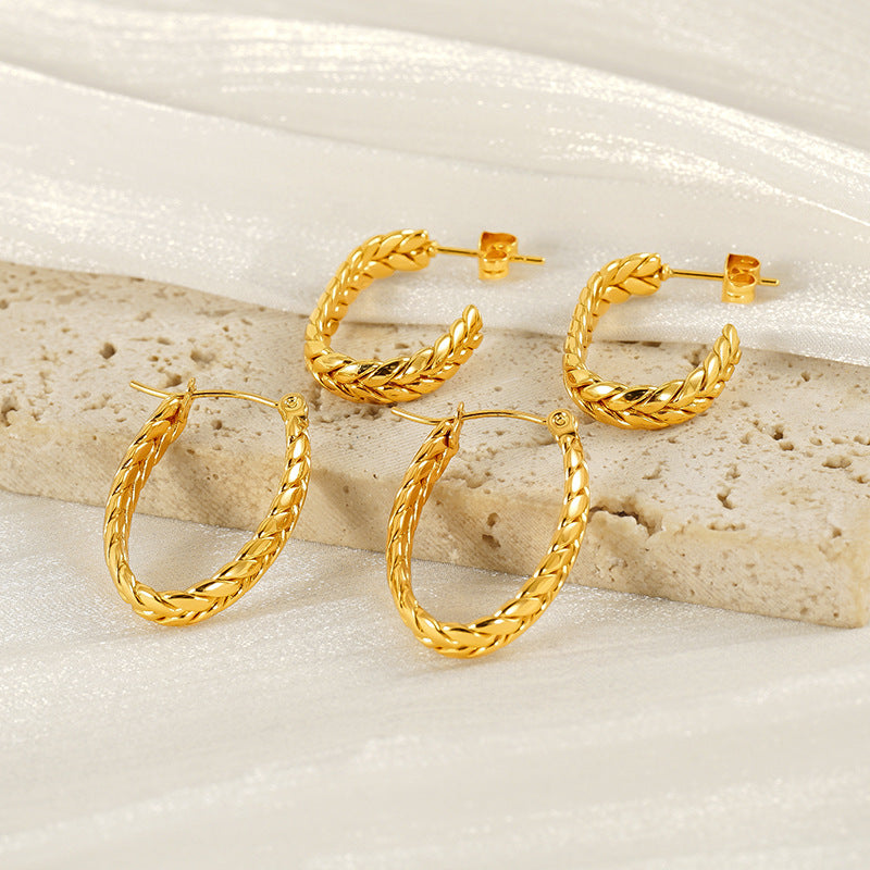 Retro Stud Earrings Female Niche Gold – Gifts for Her — 1