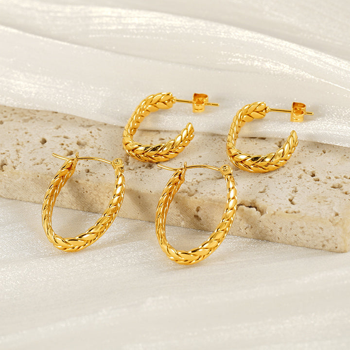 Retro Stud Earrings Female Niche Gold – Gifts for Her — 1