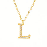 Stainless Steel Diamond-filled 26 English Letter – Jewelry Gift Ideas — 16