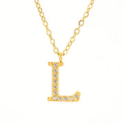 Stainless Steel Diamond-filled 26 English Letter – Jewelry Gift Ideas — 16