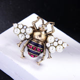 Retro Alloy Oil Drop Pearl Insect Brooch Coat – Jewelry Gift Ideas — 3