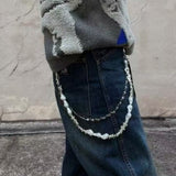 Retro Punk Metal Pearl Niche Waist Chain – Meaningful Gifts — 1