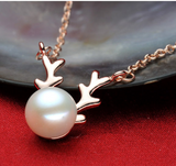 Small Elk Pearl Pendant – Jewelry Gift Ideas — 9