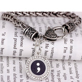 Semicolon Bracelet Dripping Oil Semicolon Pendant – Jewelry Gift Ideas — 1