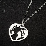 Necklace Love World Ladies Stainless Steel – Jewelry Gift Ideas — 5