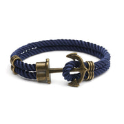Navy Ship Anchor Bracelet Handmade Couple Hands Men's – Stylish Gifts — 15