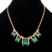 Exquisite Oval Crystal Diamond-studded Necklace – Jewelry Gift Ideas — 3