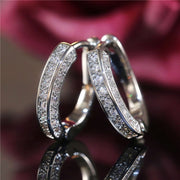 Fashion New Earrings Three-sided Full Diamond Earrings – Stylish Gifts — 3