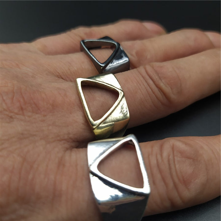 Retro Alien Empty Triangle Geometric Stainless – Unique Gift Ideas — 1