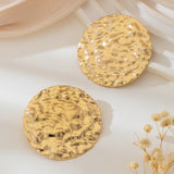 Simple Style Exaggerated Alloy Round Texture – Stylish Gifts — 3