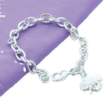 925 Silver Plated Clover Bracelet – Jewelry Gift Ideas — 4