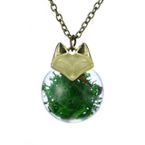 Vintage Glass Ball Pendant Necklace – Jewelry Gift Ideas — 5