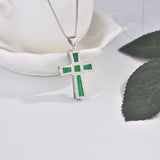 Cross Emerald Pendant Luxury Irregular Zircon – Jewelry Gift Ideas — 2