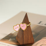 Popular Oil-dripping Copper Gold-plated Flower Ring – Birthday Gifts — 1