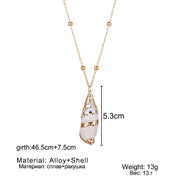 Conch Beads Necklace Natural Shell Phnom Penh – Jewelry Gift Ideas — 8