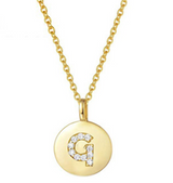 Single Studded Letter Necklace – Jewelry Gift Ideas — 10