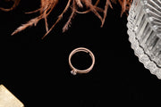 Double Titanium Steel Rose Gold Plated Ring – Meaningful Gifts — 5