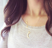 Metal Moon Star Combination Women's Clavicle – Jewelry Gift Ideas — 1