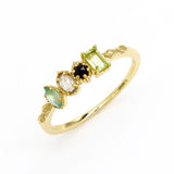 925 Gold Plated Color Natural Gem Ring – Gift Ideas — 3