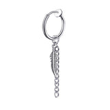 Fashion Men's Titanium Steel Blade Stud Earrings – Stylish Gifts — 6